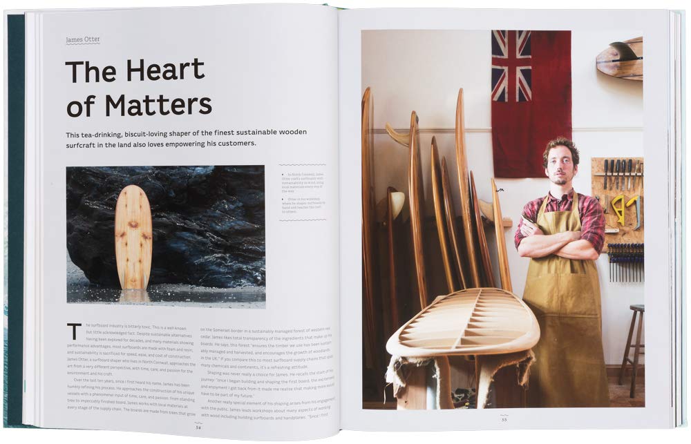 במגזין מופיע מאמר שכותרתו "The Heart of Matters" (לב העניינים), עם תמונות בהשראת ספר עיצוב surf odyssey מבית Fine Lab Home: גלשן עץ על שפת הים ואומן בסדנתו, המבטאים את תרבות הגלישה.