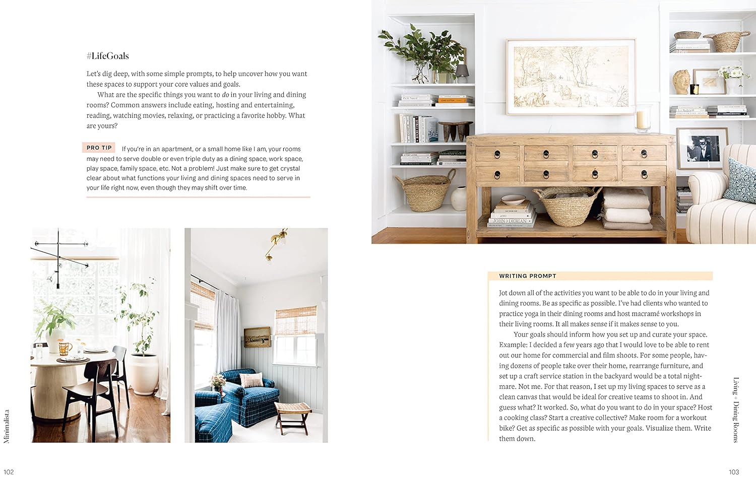 ספר עיצוב מינימליסטי מבית Fine Lab Home — כריכה עם עיצוב מינימלי: ספסל, כריות, סלסלה, תמונה ותאורה תלויה. השראה לארגון ושדרוג הבית בסגנון מינימליסטי.