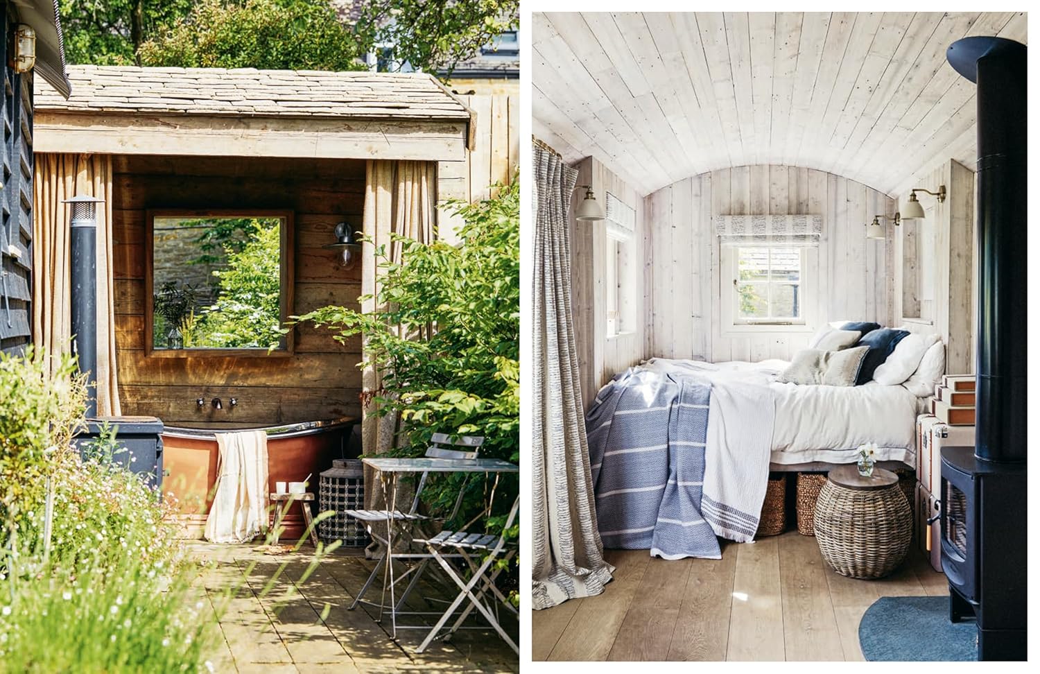 עטיפת הספר "עיצוב קוקון" של Fine Lab Home מציגה סלון נעים עם עיצוב ניטרלי, תמונות ממוסגרות וחלונות גדולים המדגישים את היופי הטבעי.