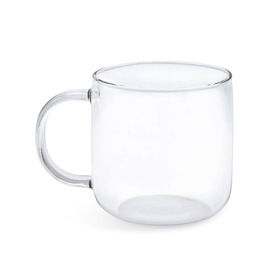 הוסיפו לסט הכוסות שלכם עם כוס מאג זכוכית עם ידית - 350 מ"ל (סט של 6 יחידות) של Fine Lab Home, בחירה אלגנטית לאוסף כוסות הזכוכית שלכם.