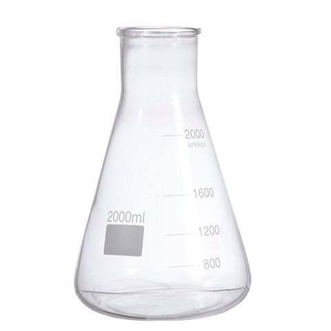 אגרטל זכוכית בצורת מבחנה בנפח 2000 מ"ל – דקורטיבי למטבח או פרחים