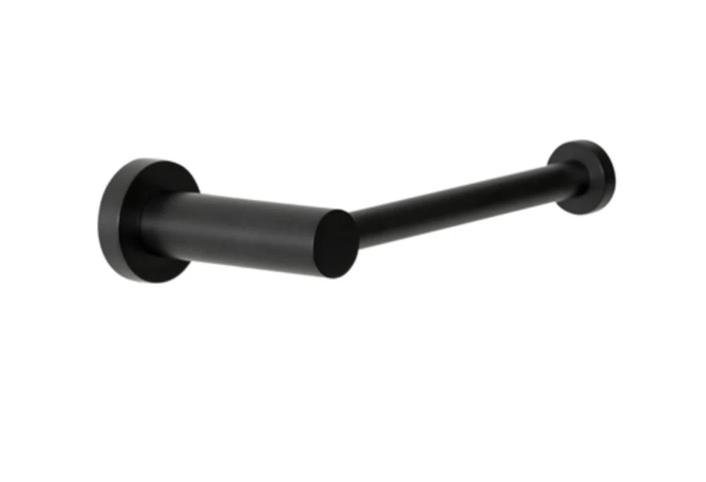 מחזיק נייר טואלט Fine Lab Home בעיצוב מינימליסטי גלילי, לתלייה על הקיר, בגימור מט לבן.