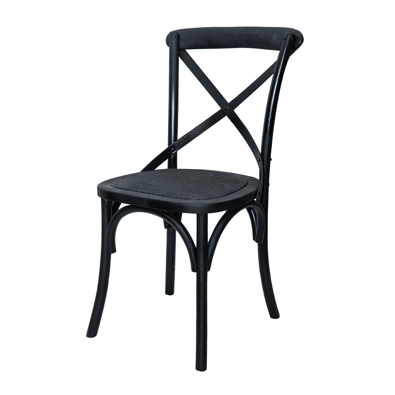כיסא עץ שחור