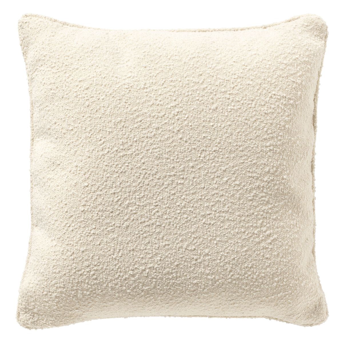 כרית נוי "Onno" - לבנה מבית Fine Lab Home בגוון שמנת ובמרקם טקסטורלי, על רקע לבן.