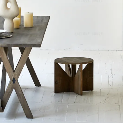 סטול עץ בעיצוב נורדי טבעי