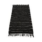 שטיח עור שחור