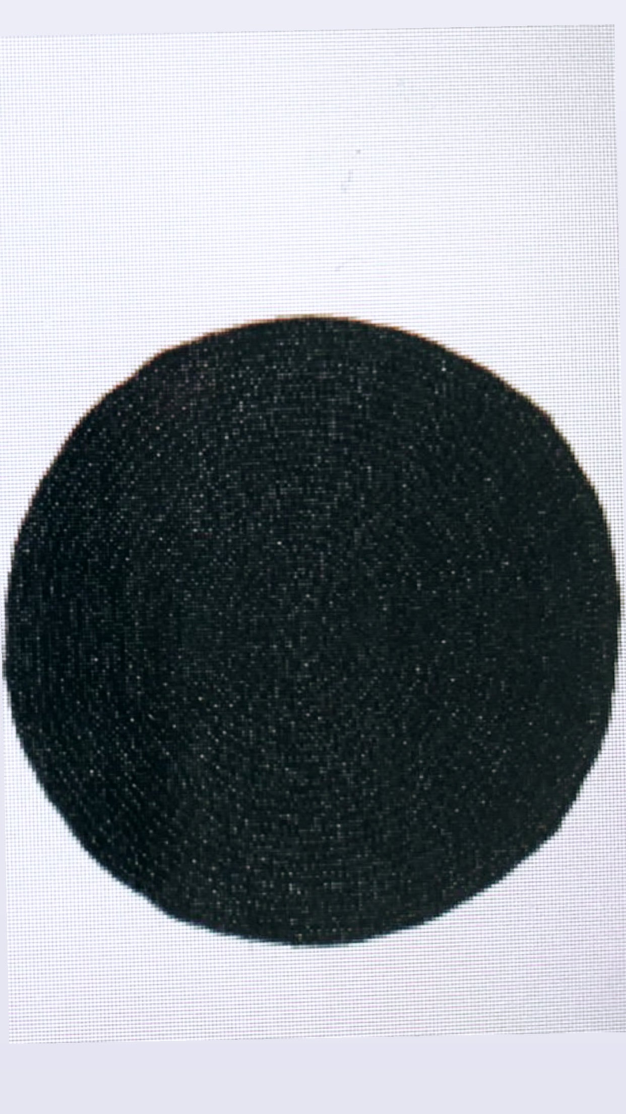שטיח קש שחור  עגול